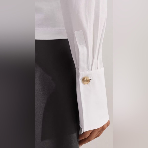 ME + EM Feature Button Crew Neck Layering Shirt 6 - Picture 7 of 14